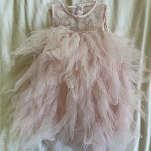 Tutu Du Mond Tulle Ruffle Dress with Embellished Bodice